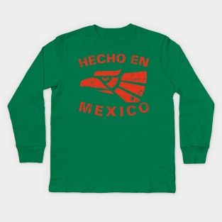 Hecho en Mexico - vintage grunge design Kids Long Sleeve T-Shirt